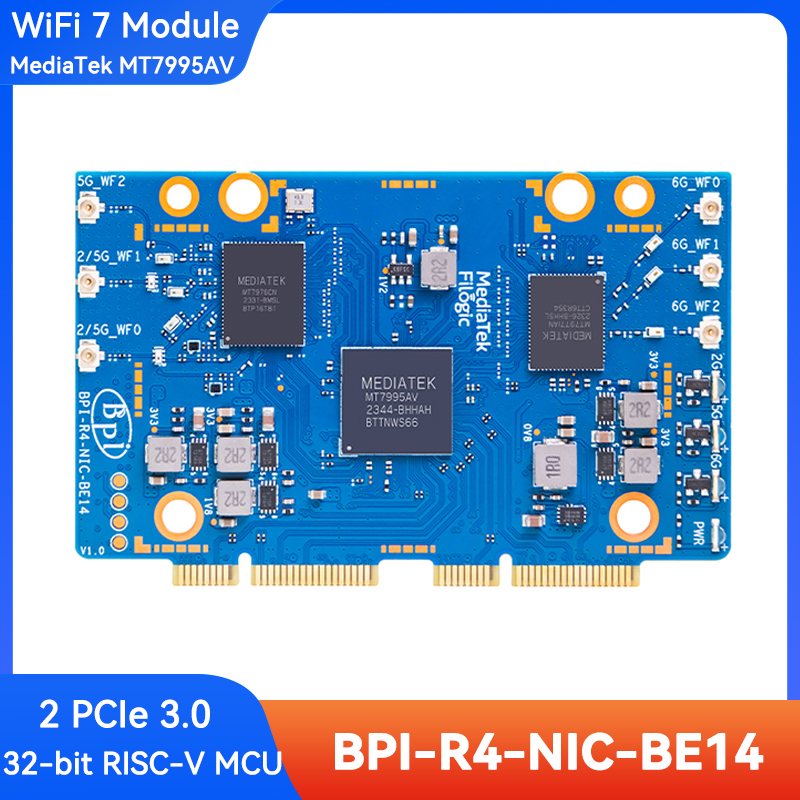 Banana Pi BPI-R4-NIC-BE14 WiFi - огляд і ціна Bananapi Bpi R4 Wifi 7