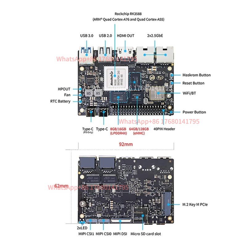 RK3588 Single Board Computer S - огляд і ціна Banana Pi Bpi M7 Rk3588