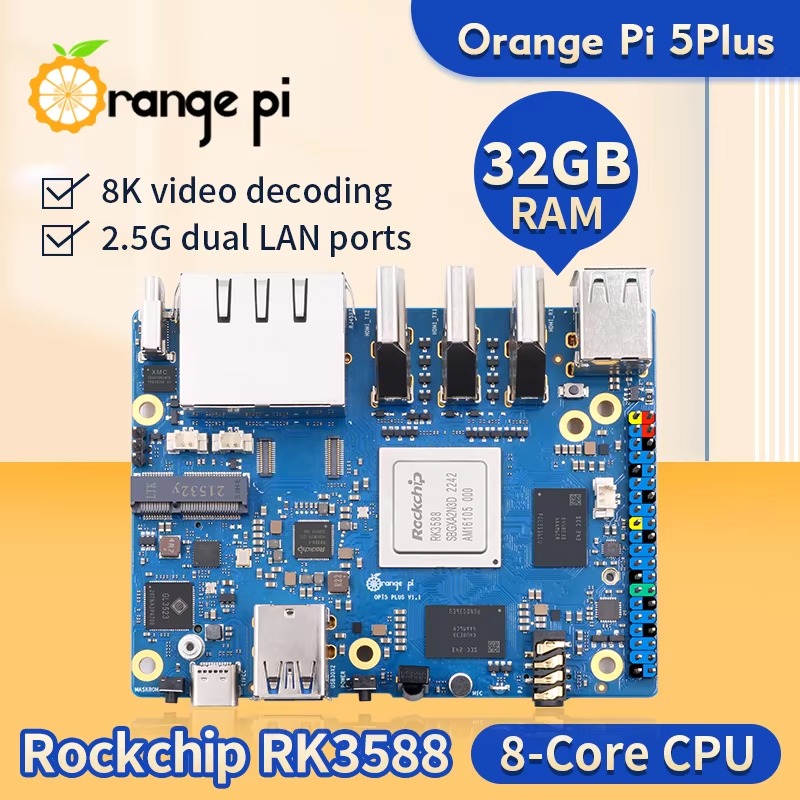 DroMaRockchip Single Board RK3 - огляд і ціна Orange Pi 5 Plus 32Gb